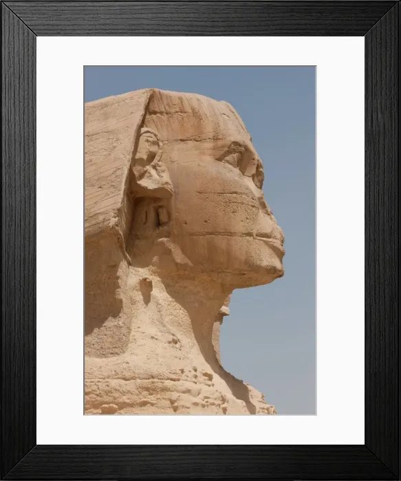 Framed Print : Detail of the eroded face of the Sphinx in Giza, UNESCO World Heritage Site, near Cairo, Egypt, North Africa, Africa Framed Print : Detail of the eroded face of the Sphinx in Giza, UNESCO World Heritage Site, near Cairo, Egypt, North Africa, Africa