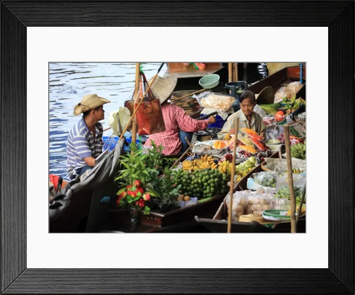 Framed Print : Thai woman selling fruit at floating market, Bangkok, Thailand, Southeast Asia, Asia Framed Print : Thai woman selling fruit at floating market, Bangkok, Thailand, Southeast Asia, Asia