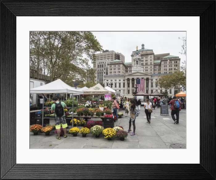 Framed Print : Greenmarket in front of Brooklyn Borough Hall, Brooklyn, New York, United States of America, North America Framed Print : Greenmarket in front of Brooklyn Borough Hall, Brooklyn, New York, United States of America, North America