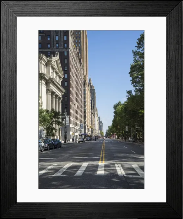 Framed Print : Central Park West, closed to traffic for an event, Manhattan, New York City, New York, United States of America, North America Framed Print : Central Park West, closed to traffic for an event, Manhattan, New York City, New York, United States of America, North America