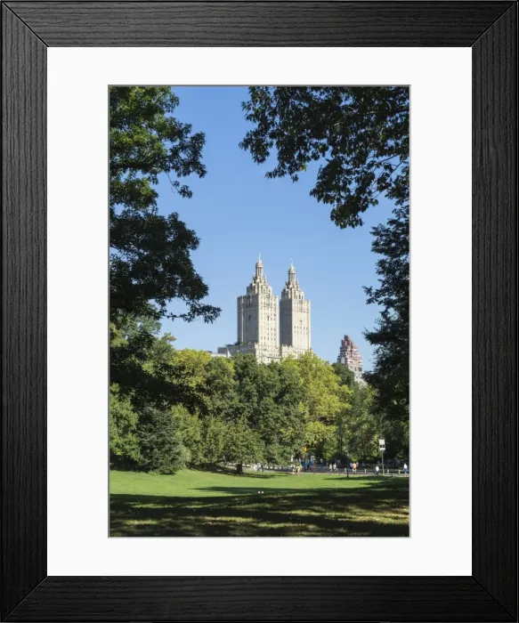 Framed Print : Central Park with the San Remo Building beyond the trees, Manhattan, New York City, New York, United States of America, North America Framed Print : Central Park with the San Remo Building beyond the trees, Manhattan, New York City, New York, United States of America, North America