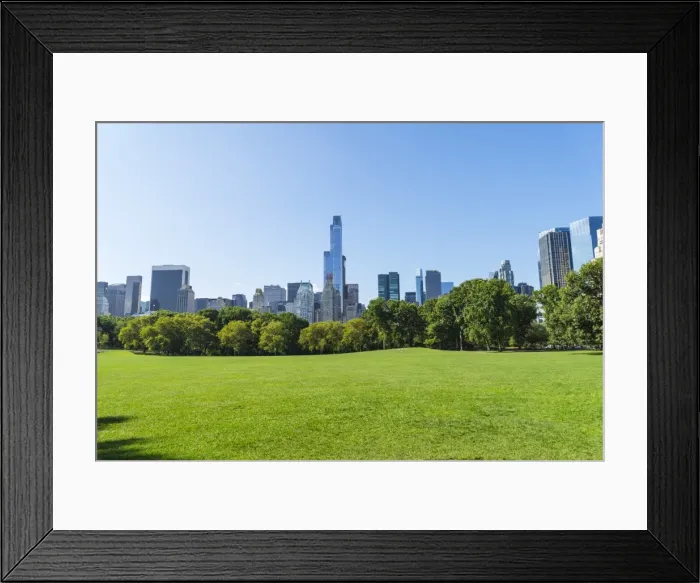 Framed Print : Skyscrapers bordering Central Park, Manhattan, New York City, New York, United States of America, North America