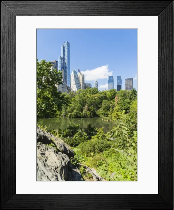Framed Print : The Pond, Central Park, Manhattan, New York City, New York, United States of America, North America Framed Print : The Pond, Central Park, Manhattan, New York City, New York, United States of America, North America