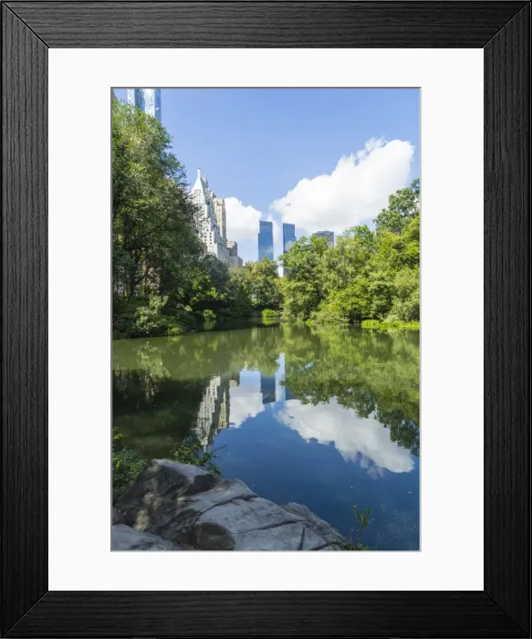 Framed Print : The Pond, Central Park, Manhattan, New York City, New York, United States of America, North America Framed Print : The Pond, Central Park, Manhattan, New York City, New York, United States of America, North America