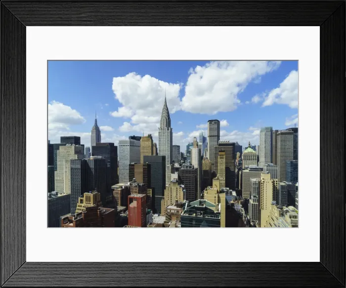 Framed Print : Manhattan skyscrapers inclucing the Empire State Building and Chrysler Building, Manhattan, New York City, New York, United States of America, North America Framed Print : Manhattan skyscrapers inclucing the Empire State Building and Chrysler Building, Manhattan, New York City, New York, United States of America, North America