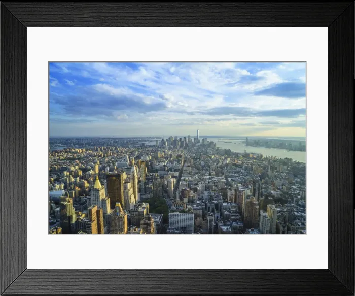 Framed Print : Skyline looking south towards Lower Manhattan, One World Trade Center in view, Manhattan, New York City, New York, United States of America, North America Framed Print : Skyline looking south towards Lower Manhattan, One World Trade Center in view, Manhattan, New York City, New York, United States of America, North America
