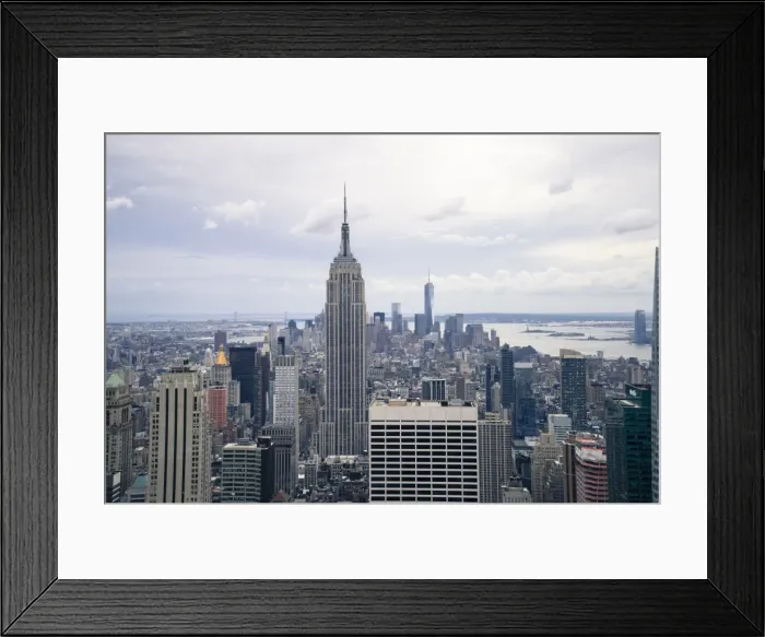 Framed Print : Empire State Building and Manhattan skyline, New York City, New York, United States of America, North America Framed Print : Empire State Building and Manhattan skyline, New York City, New York, United States of America, North America