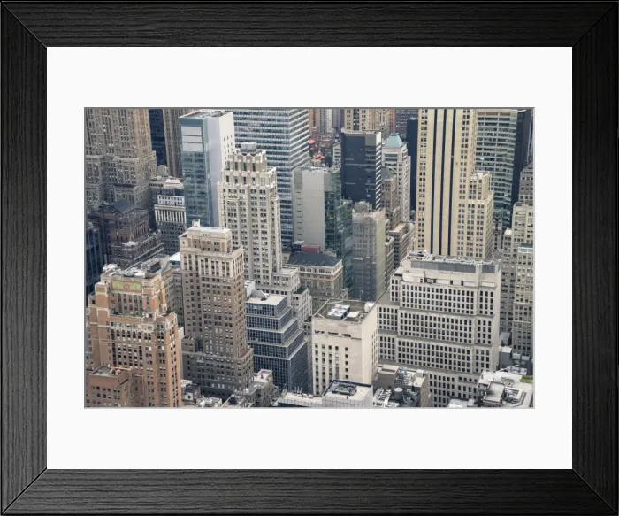 Framed Print : High angle view of Manhattan skyscrapers, New York City, New York, United States of America, North America Framed Print : High angle view of Manhattan skyscrapers, New York City, New York, United States of America, North America