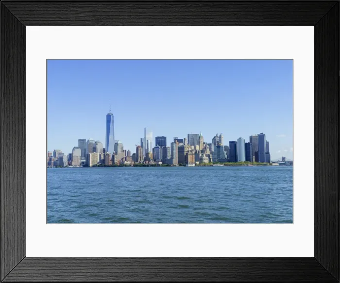 Framed Print : Lower Manhattan skyline with One World Trade Center viewed from Hudson River, New York City, New York, United States of America, North America Framed Print : Lower Manhattan skyline with One World Trade Center viewed from Hudson River, New York City, New York, United States of America, North America