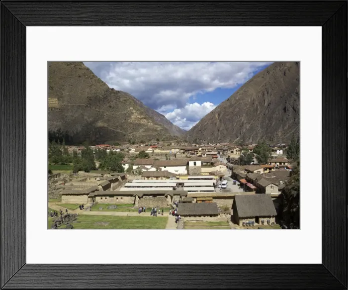Framed Print : View over Salinas de Maras village, Sacred Valley, Peru, South America Framed Print : View over Salinas de Maras village, Sacred Valley, Peru, South America