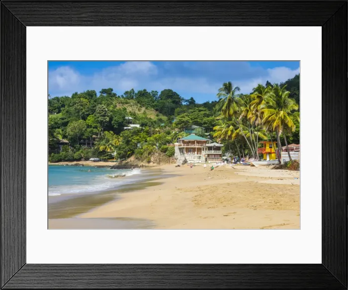 Framed Print : Beach of Castara, Tobago, Trinidad and Tobago, West Indies, Caribbean, Central America Framed Print : Beach of Castara, Tobago, Trinidad and Tobago, West Indies, Caribbean, Central America