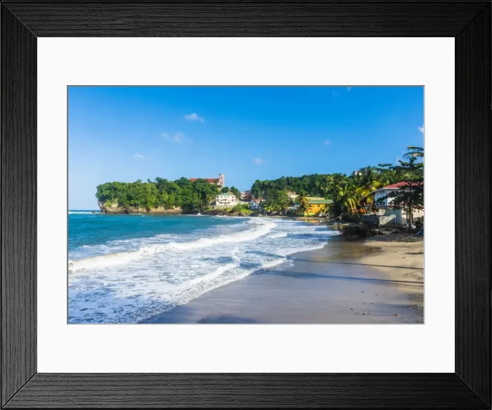Framed Print : The beach and town of Sauteurs, Grenada, Windward Islands, West Indies, Caribbean, Central America Framed Print : The beach and town of Sauteurs, Grenada, Windward Islands, West Indies, Caribbean, Central America
