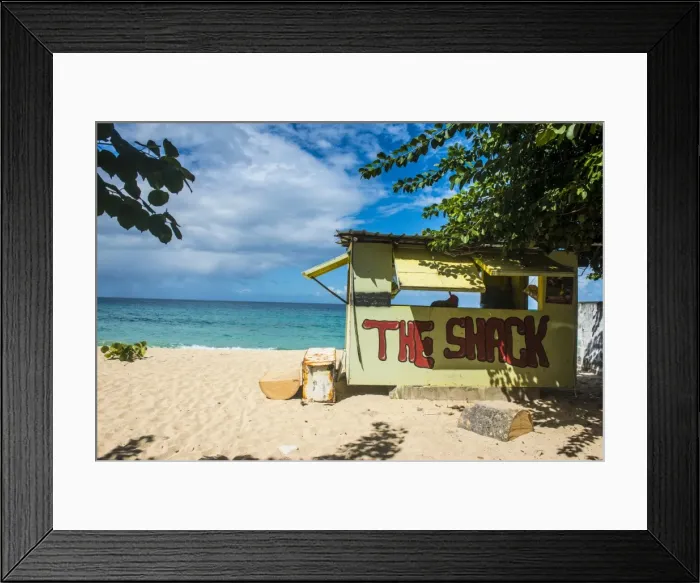 Framed Print : Little beach bar on Magazine beach, Grenada, Windward Islands, West Indies, Caribbean, Central America Framed Print : Little beach bar on Magazine beach, Grenada, Windward Islands, West Indies, Caribbean, Central America