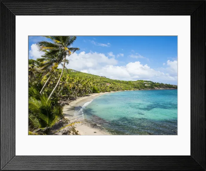 Framed Print : Sandy beach on Industry Bay, Bequia, The Grenadines, St. Vincent and the Grenadines, Windward Islands, West Indies, Caribbean, Central America Framed Print : Sandy beach on Industry Bay, Bequia, The Grenadines, St. Vincent and the Grenadines, Windward Islands, West Indies, Caribbean, Central America