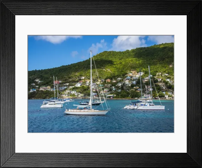 Framed Print : Sailing boats anchoring in Port Elizabeth, Admiralty Bay, Bequia, The Grenadines, St. Vincent and the Grenadines, Windward Islands, West Indies, Caribbean, Central America Framed Print : Sailing boats anchoring in Port Elizabeth, Admiralty Bay, Bequia, The Grenadines, St. Vincent and the Grenadines, Windward Islands, West Indies, Caribbean, Central America