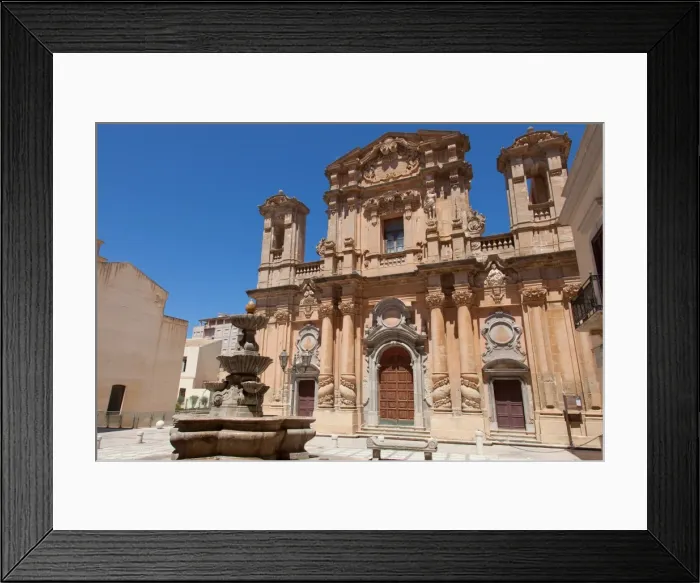 Framed Print : The Baroque Church of the Purgatory, Marsala, Sicily, Italy, Europe Framed Print : The Baroque Church of the Purgatory, Marsala, Sicily, Italy, Europe