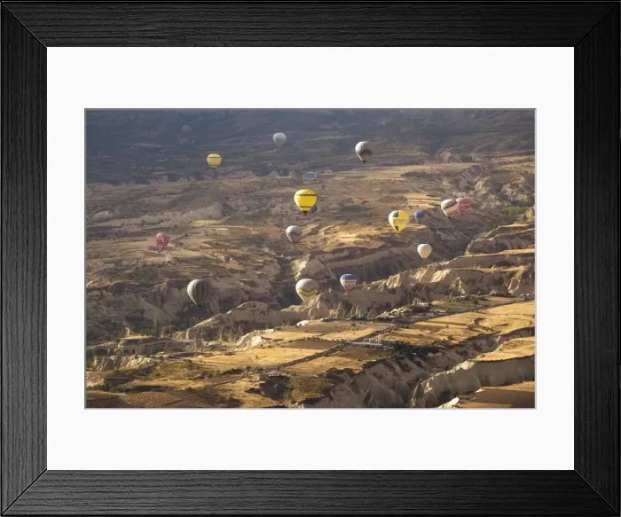 Framed Print : Hot air balloons above the volcanic landscape near Goreme, Cappadocia, Anatolia, Turkey, Asia Minor, Eurasia Framed Print : Hot air balloons above the volcanic landscape near Goreme, Cappadocia, Anatolia, Turkey, Asia Minor, Eurasia