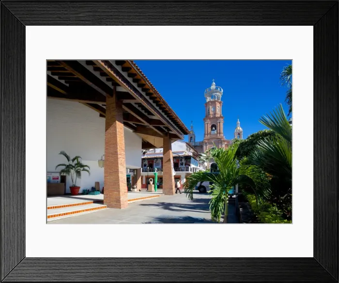 Framed Print : View of Parroquia de Guadalupe (Church of Our Lady of Guadalupe) in Downtown, Puerto Vallarta, Jalisco, Mexico, North America Framed Print : View of Parroquia de Guadalupe (Church of Our Lady of Guadalupe) in Downtown, Puerto Vallarta, Jalisco, Mexico, North America