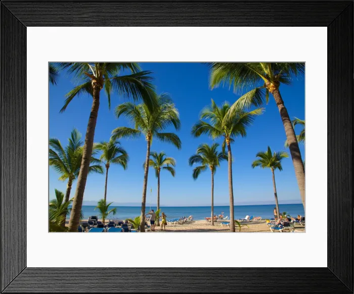 Framed Print : Beach scene, Nuevo Vallarta, Nayarit, Mexico, North America Framed Print : Beach scene, Nuevo Vallarta, Nayarit, Mexico, North America