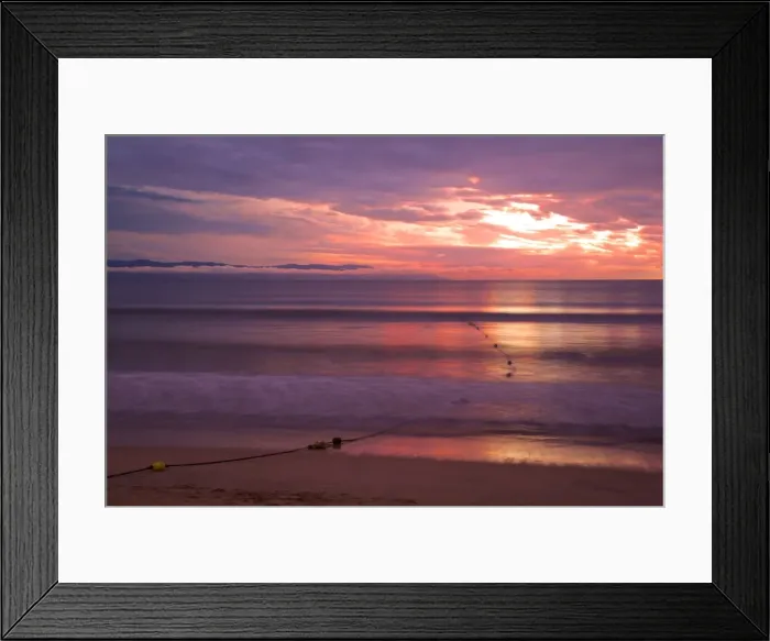 Framed Print : Sea and sunset, Nuevo Vallarta, Nayarit, Mexico, North America