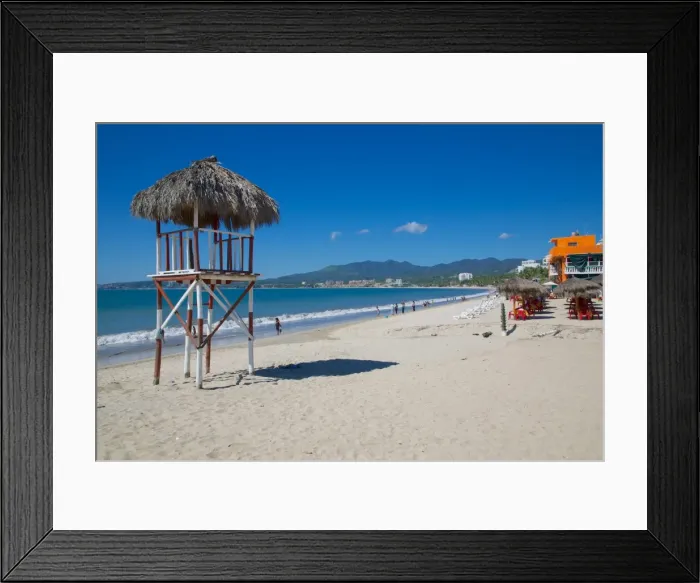 Framed Print : Beach scene, Bucerias, Nuevo Vallarta, Nayarit, Mexico, North America Framed Print : Beach scene, Bucerias, Nuevo Vallarta, Nayarit, Mexico, North America