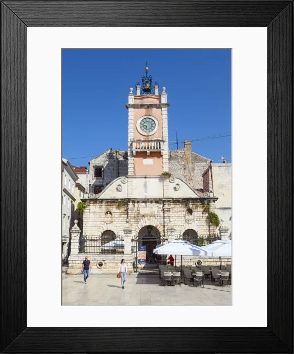 Framed Print : Town hall, Narodni trg (Peoples Square), Zadar, Dalmatia, Croatia, Europe Framed Print : Town hall, Narodni trg (Peoples Square), Zadar, Dalmatia, Croatia, Europe