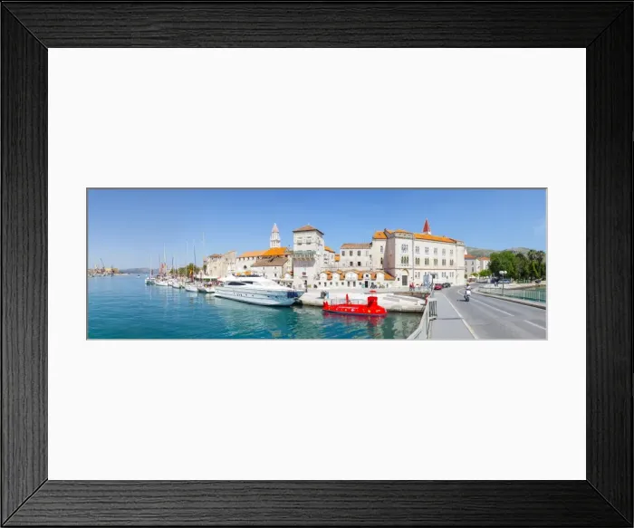 Framed Print : Trogirs historic Stari Grad (Old Town) defensive walls and harbour, UNESCO World Heritage Site, Trogir, Dalmatia, Croatia, Europe Framed Print : Trogirs historic Stari Grad (Old Town) defensive walls and harbour, UNESCO World Heritage Site, Trogir, Dalmatia, Croatia, Europe