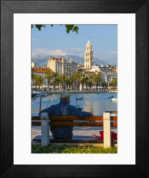Framed Print : St. Domnius Cathedral Bell Tower and picturesque harbour, Stari Grad (Old Town), Split, Central Dalmatia, Croatia, Europe Framed Print : St. Domnius Cathedral Bell Tower and picturesque harbour, Stari Grad (Old Town), Split, Central Dalmatia, Croatia, Europe