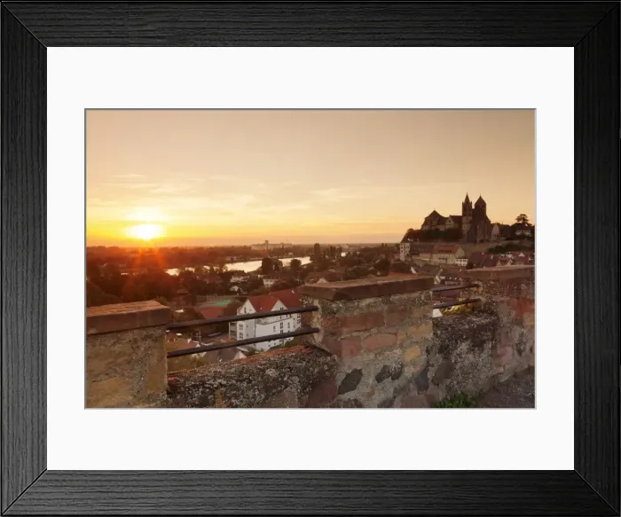 Framed Print : Muensterberg Hill with Minster St. Stephan, Breisach am Rhein, Kaiserstuhl, Breisgau, Black Forest, Baden Wurttemberg, Germany, Europe
