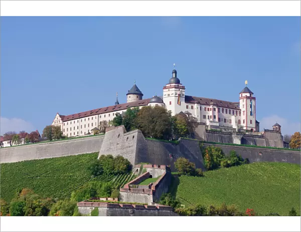 Marienberg Fortress, Wurzburg, Franconia, Bavaria, Germany, Europe