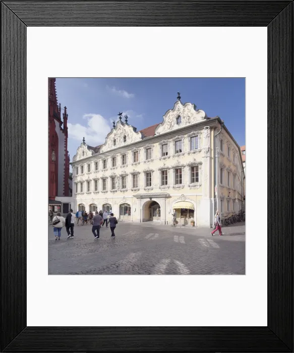 Framed Print : Falkenhaus building, Roccoco stucco decoration, Touristinfo, market square, Wurzburg, Franconia, Bavaria, Germany, Europe Framed Print : Falkenhaus building, Roccoco stucco decoration, Touristinfo, market square, Wurzburg, Franconia, Bavaria, Germany, Europe