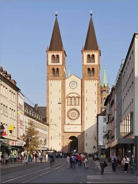 Cathedral of St. Kilian, Wurzburg, Franconia, Bavaria, Germany, Europe