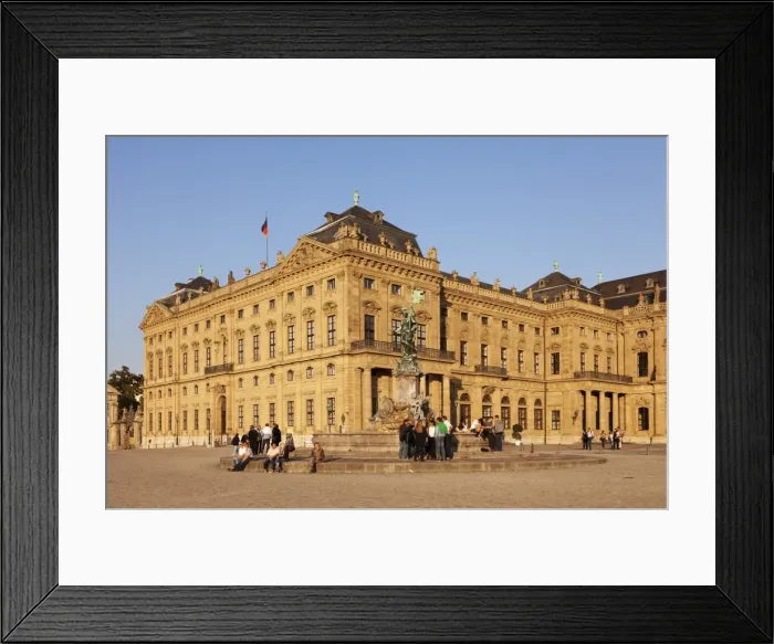 Framed Print : Residenz, Baroque Palace, built by Balthasar Neumann, Franconia Fountain, UNESCO World Heritage Site, Wurzburg, Franconia, Bavaria, Germany, Europe Framed Print : Residenz, Baroque Palace, built by Balthasar Neumann, Franconia Fountain, UNESCO World Heritage Site, Wurzburg, Franconia, Bavaria, Germany, Europe