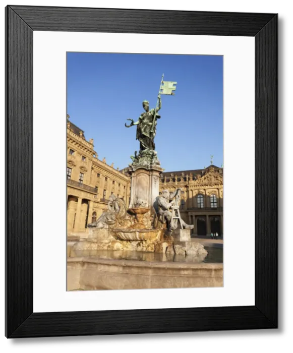 Framed Print : Residenz, Baroque Palace, built by Balthasar Neumann, Franconia Fountain, UNESCO World Heritage Site, Wurzburg, Franconia, Bavaria, Germany, Europe Framed Print : Residenz, Baroque Palace, built by Balthasar Neumann, Franconia Fountain, UNESCO World Heritage Site, Wurzburg, Franconia, Bavaria, Germany, Europe
