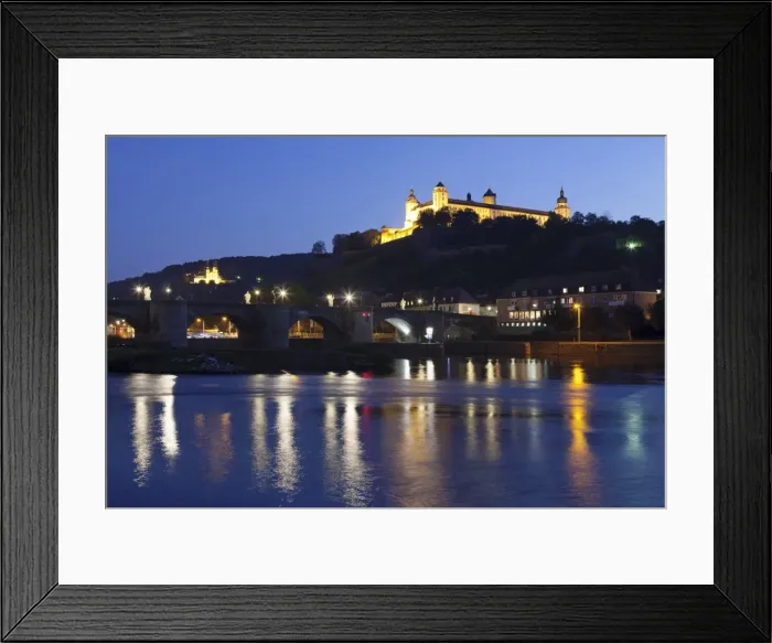 Framed Print : View over Main River to Old Main Bridge (Alte Mainbruecke), Marienberg Fortress and pilgrimage church Kaeppele, Wurzburg, Franconia, Bavaria, Germany, Europe Framed Print : View over Main River to Old Main Bridge (Alte Mainbruecke), Marienberg Fortress and pilgrimage church Kaeppele, Wurzburg, Franconia, Bavaria, Germany, Europe