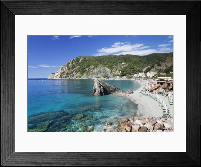 Framed Print : Beach with parasols and sun loungers, Monterosso al Mare, Cinque Terre, Rivera di Levante, UNESCO World Heritage Site, Liguria, Italy, Europe Framed Print : Beach with parasols and sun loungers, Monterosso al Mare, Cinque Terre, Rivera di Levante, UNESCO World Heritage Site, Liguria, Italy, Europe