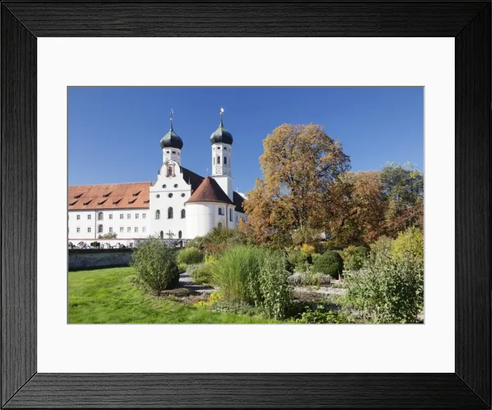 Framed Print : Benedictine Abbey and church, Benediktbeuren, Bad Toelz Wolfratshausen, Upper Bavaria, Bavaria, Germany, Europe Framed Print : Benedictine Abbey and church, Benediktbeuren, Bad Toelz Wolfratshausen, Upper Bavaria, Bavaria, Germany, Europe