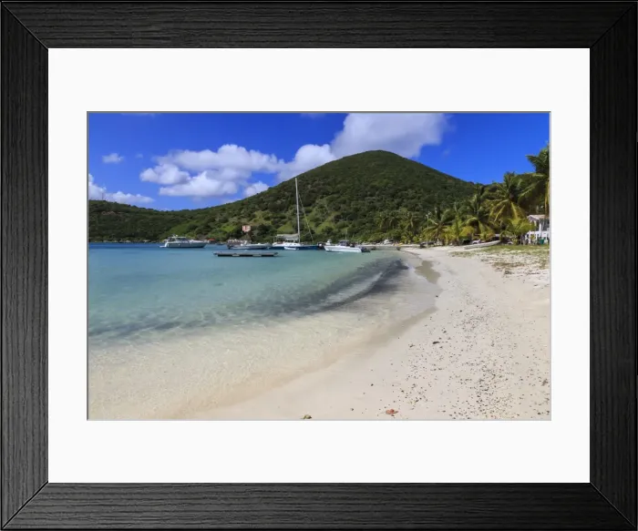 Framed Print : Beach, green hills and yachts, Great Harbour, Jost Van Dyke, British Virgin Islands, West Indies, Caribbean, Central America Framed Print : Beach, green hills and yachts, Great Harbour, Jost Van Dyke, British Virgin Islands, West Indies, Caribbean, Central America