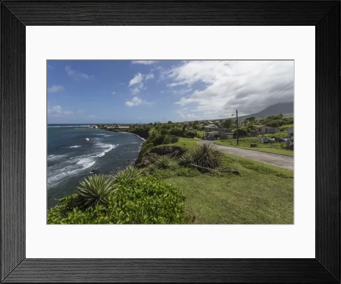 Framed Print : Dieppe Bay Town, oldest European settlement in the Eastern Caribbean, St. Kitts, St. Kitts and Nevis, West Indies, Caribbean, Central America Framed Print : Dieppe Bay Town, oldest European settlement in the Eastern Caribbean, St. Kitts, St. Kitts and Nevis, West Indies, Caribbean, Central America