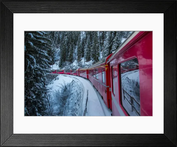 Framed Print : The Albula-Bernina railway, UNESCO World Heritage Site, a link between Switzerland and Italy, Switzerland, Europe Framed Print : The Albula-Bernina railway, UNESCO World Heritage Site, a link between Switzerland and Italy, Switzerland, Europe