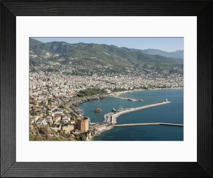 Framed Print : Harbour seen from Kale fortress, Alanya, southern Turkey, Anatolia, Turkey, Asia Minor, Eurasia Framed Print : Harbour seen from Kale fortress, Alanya, southern Turkey, Anatolia, Turkey, Asia Minor, Eurasia