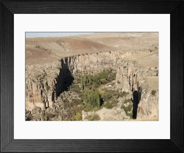 Framed Print : Ihlara Canyon, western Cappadocia, Anatolia, Turkey, Asia Minor, Eurasia