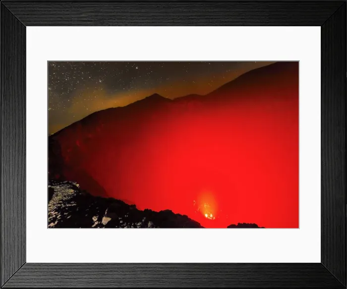 Framed Print : Glowing active 700m wide volcanic crater of Volcan Telica with lava vents far below, in the North West volcanic chain, Leon, Nicaragua, Central America Framed Print : Glowing active 700m wide volcanic crater of Volcan Telica with lava vents far below, in the North West volcanic chain, Leon, Nicaragua, Central America