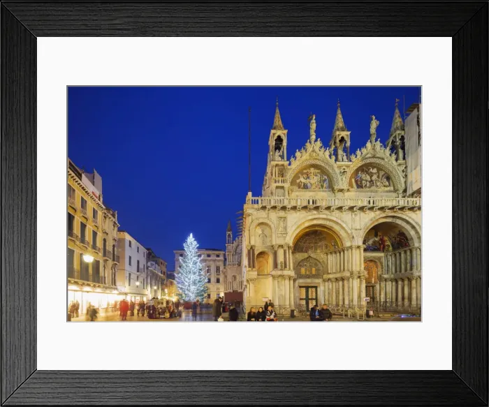 Framed Print : Christmas tree in St. Marks Square, San Marco, Venice, UNESCO World Heritage Site, Veneto, Italy, Europe Framed Print : Christmas tree in St. Marks Square, San Marco, Venice, UNESCO World Heritage Site, Veneto, Italy, Europe