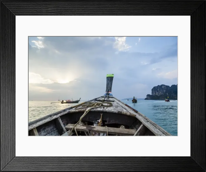 Framed Print : Longtail boat, Railay beach, Krabi, Thailand, Southeast Asia, Asia Framed Print : Longtail boat, Railay beach, Krabi, Thailand, Southeast Asia, Asia