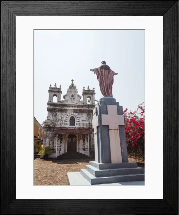 Framed Print : Old Portuguese church in grounds of Fort Tiracol, Goa, India, Asia Framed Print : Old Portuguese church in grounds of Fort Tiracol, Goa, India, Asia