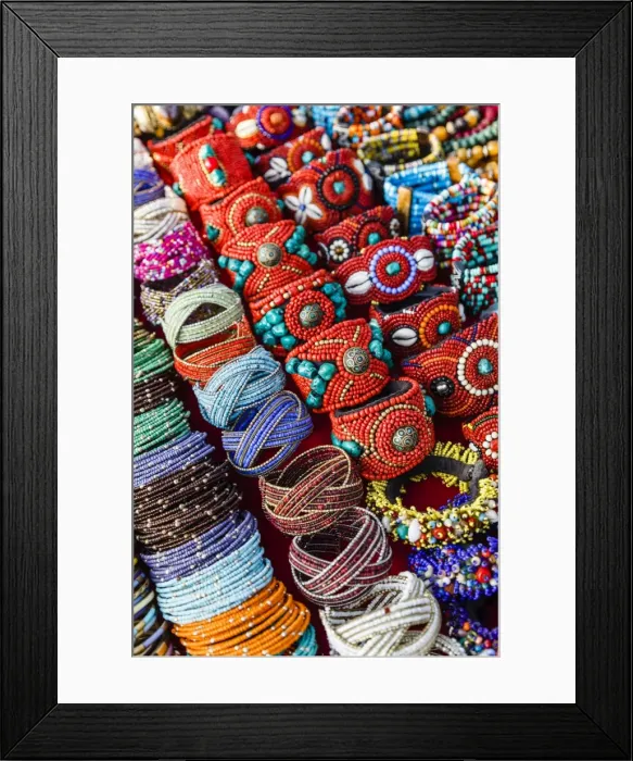 Framed Print : Detail of bracelets and rings at the Tibetan Market in Wednesday Flea Market in Anjuna, Goa, India, Asia Framed Print : Detail of bracelets and rings at the Tibetan Market in Wednesday Flea Market in Anjuna, Goa, India, Asia