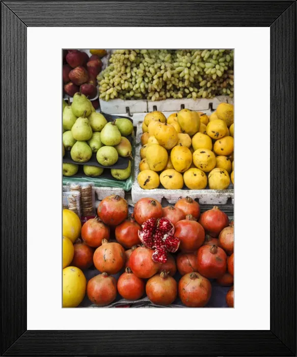 Framed Print : Detail of fruits at Mapusa Market, Goa, India, Asia Framed Print : Detail of fruits at Mapusa Market, Goa, India, Asia