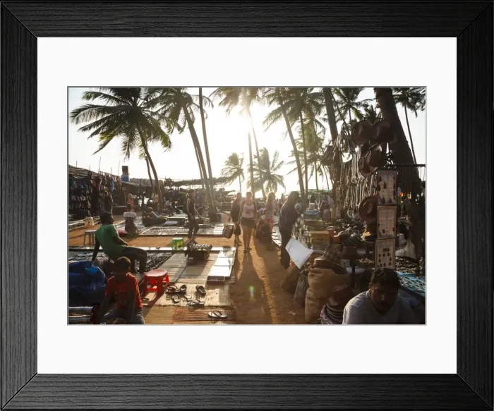 Framed Print : Wednesday Flea Market in Anjuna, Goa, India, Asia Framed Print : Wednesday Flea Market in Anjuna, Goa, India, Asia