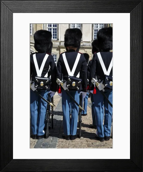 Framed Print : Guards at Amalienborg Royal Palace, Copenhagen, Denmark, Scandinavia, Europe Framed Print : Guards at Amalienborg Royal Palace, Copenhagen, Denmark, Scandinavia, Europe